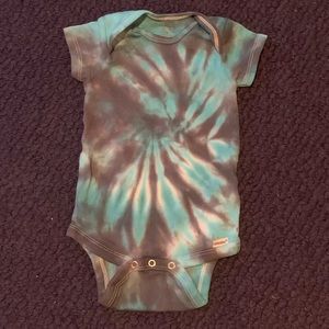 Tie dye baby onesie organic cotton